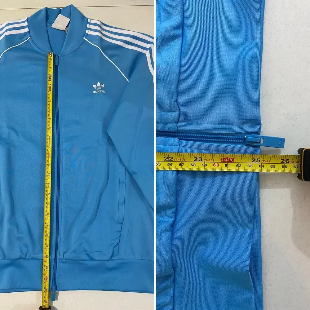 Adidas Originals Classics Superstar Tracksuit Semi Blue Burst White Size XL